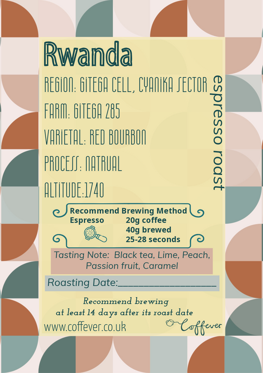 Rwanda -Espresso Roast 250g