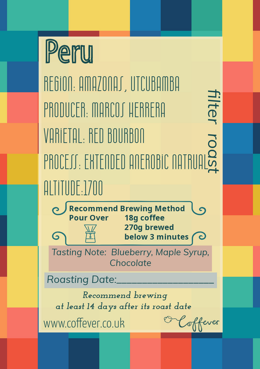 Peru Red Bourbon - Filter Roast 250g