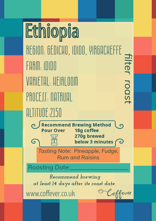 Yirgacheffe, Ethiopia - Filter Roast 250g